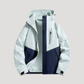 Waterproof Rain Jacket for Women, Colorblock Hooded 3
