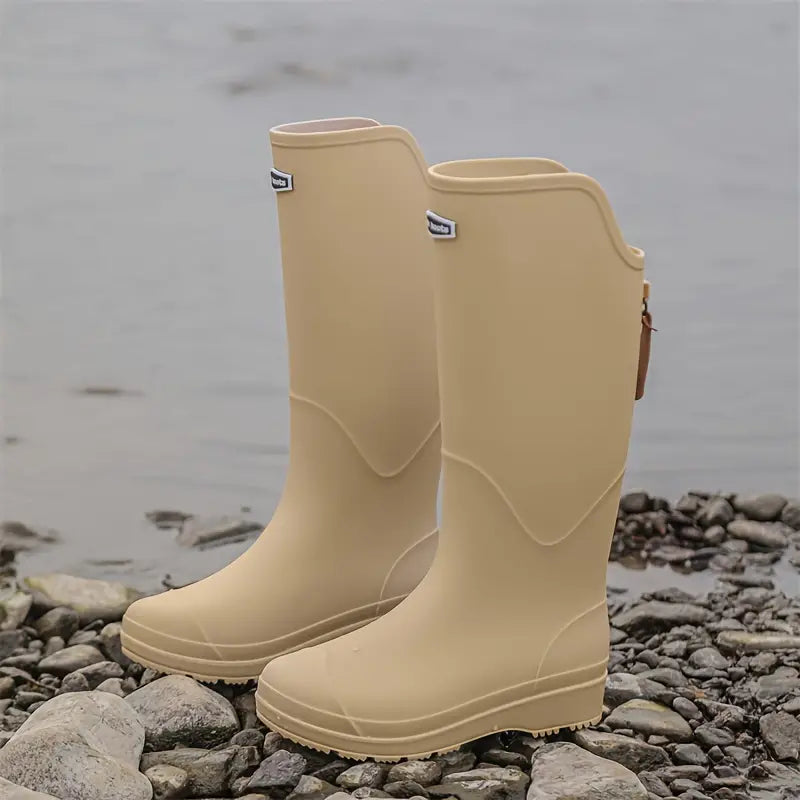 Women's Wellington Boots, Lightweight Mid-Calf PVC