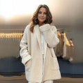 Women's Chunky Cardigan, Oversized Open Front with Pockets 2