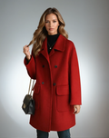Megan | Double-Breasted Long Coat for Women 4