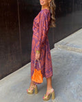 Women's A-Line Maxi Dress Wedding Guest Formal 4