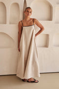 Women's Spaghetti Strap Maxi Dress Wedding Guest 2
