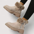 Norma | Khaki Warm Winter Boots, Comfort Fit 2