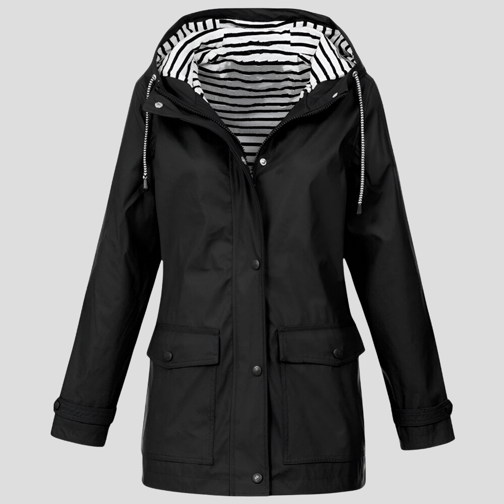 Women's Waterproof Jacket, Hooded Windproof Insulated