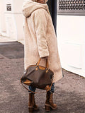 Solene | Cozy Reversible Long Coat for Women 5