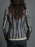 Nina | Boho Women's Striped Retro Blazer 4
