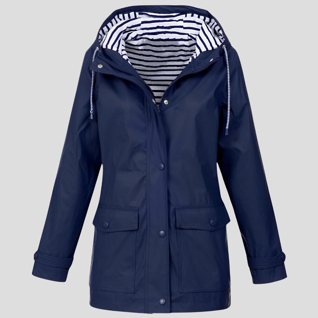 Women's Waterproof Jacket, Hooded Windproof Insulated