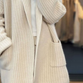 Women's Chunky Cardigan, Oversized Open Front with Pockets 4