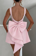 Women's Structured Mini Dress Wedding Guest Formal 3