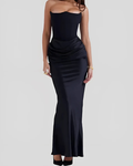 Women's Draped Maxi Dress Wedding Guest Formal 3