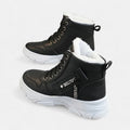Women's Winter Boots, Chunky Lace-Up with Warm Lining 7