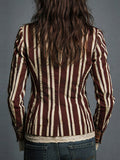 Nina | Boho Women's Striped Retro Blazer 6