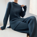 Jelena | Chic Women's Ribbed Knit Wide Leg Set 4