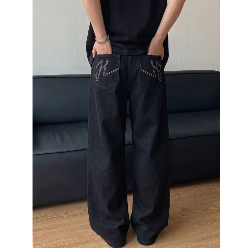 Dominic | Wide Leg Baggy Jeans for Men