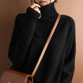 Natalie | Chunky Cable Knit Turtleneck Sweater for Women 4