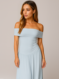 Women's Pleated Maxi Dress Wedding Guest Formal 6