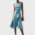 Sophisticated Sleeveless Midi Dress for Women 5
