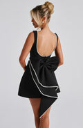 Women's Structured Mini Dress Wedding Guest Formal 5