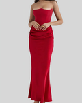 Women's Draped Maxi Dress Wedding Guest Formal 5
