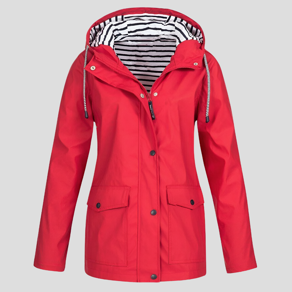 Women's Waterproof Jacket, Hooded Windproof Insulated