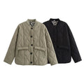 Women's Quilted Jacket with Leopard Print Lining 6