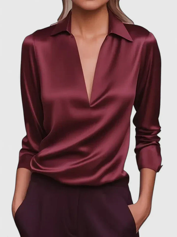 Women's Sophisticated Blouse Relaxed Elegant Fit