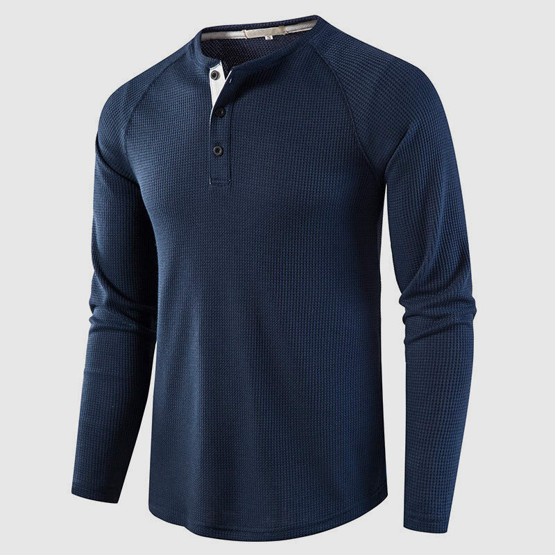 Petrus | Classic Men's Knit Long Sleeve Henley
