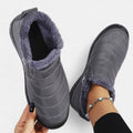 Black Slip-On Winter Boots for Women, Warm Fit 4