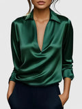Women's Sophisticated Blouse Relaxed Elegant Fit 4