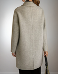 Megan | Double-Breasted Long Coat for Women 2