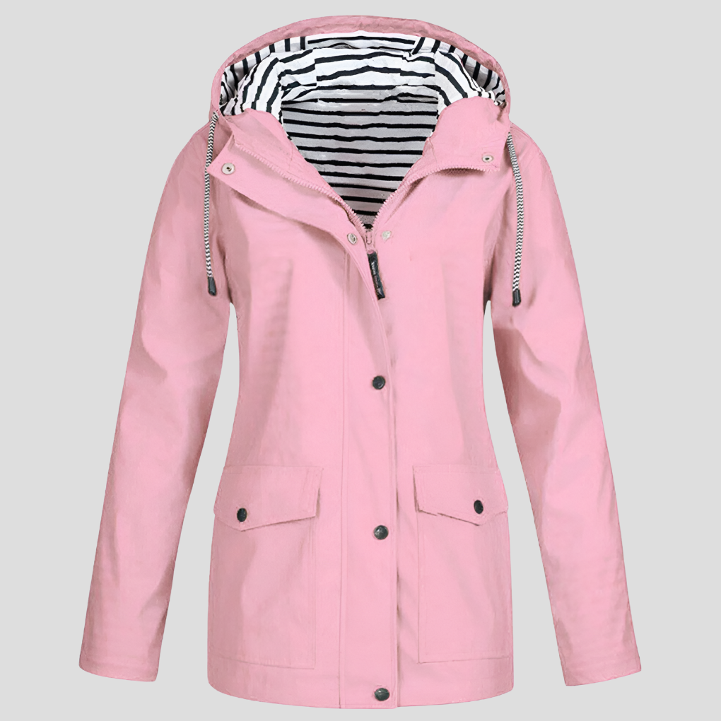 Women's Waterproof Jacket, Hooded Windproof Insulated