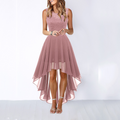 Women's High-Low Wedding Guest Dress Elegant Formal 6
