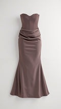 Women's Column Maxi Dress Wedding Guest Formal 6