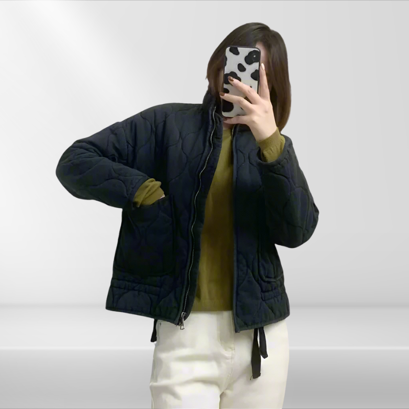 Octavia | Quilted Jacket with Drawstring Waist for Women