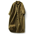 Women's Button-Front Long Jacket with Pockets 5