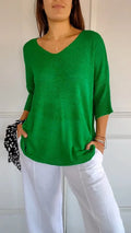Estelle | Cozy Women's V-Neck Knit Top 5
