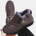 Women's Slip On Snow Boots, Quilted Fur Lined Ankle 11