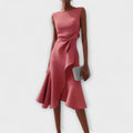 Sophisticated Sleeveless Midi Dress for Women 4