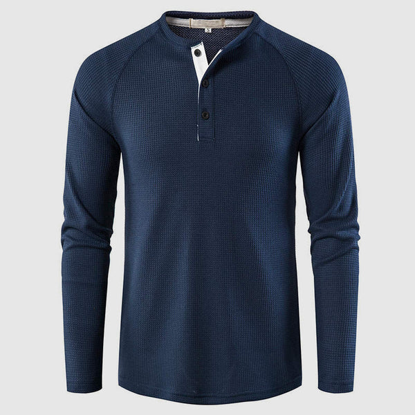 Petrus | Classic Men's Knit Long Sleeve Henley
