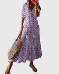 Boho Vintage Floral Summer Midi Dress for Women 3