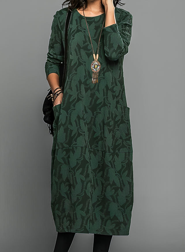 Women's Printed Midi Dress Wedding Guest Formal
