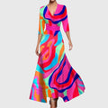 Elegant Wrap Midi Dress for Women 6