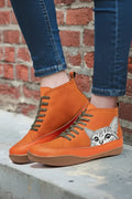 Cat Print Ankle Boots for Women 1