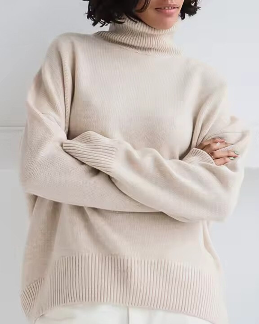 Lesley | Oversized Turtleneck Knit Sweater for Women