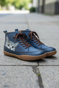 Cat Print Ankle Boots for Women 5
