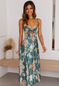 Women's Printed Maxi Dress Wedding Guest Formal 1