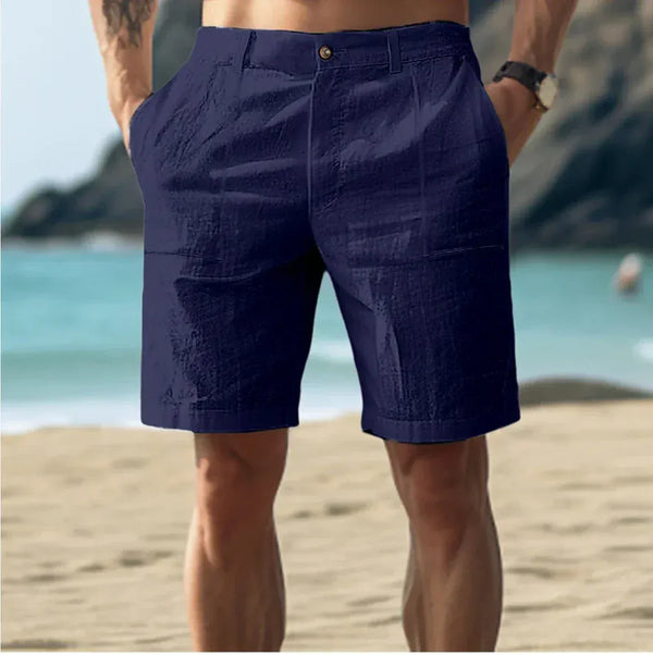 Men's Relaxed Fit Linen Summer Shorts