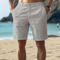 Men's Relaxed Fit Linen Summer Shorts 3