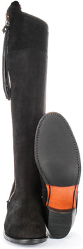 Valentina Slim | Black Narrow-Calf Riding Boots for Women 5