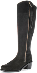 Valentina Slim | Black Narrow-Calf Riding Boots for Women 6